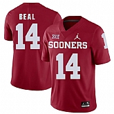 Oklahoma Sooners 14 Emmanuel Beal Red College Football Jersey Dzhi,baseball caps,new era cap wholesale,wholesale hats